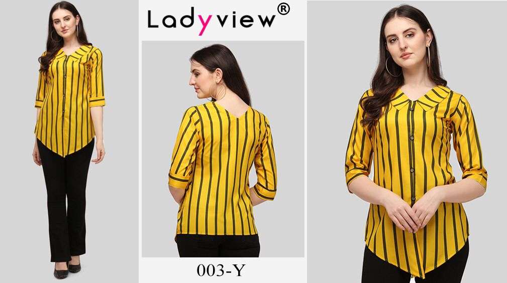 LADYVIEW PRESENTS SOFT 3 CREPE WESTERN WHOLESALE TOPS